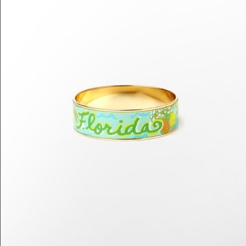 Lilly Pulitzer Gold and Print Bangles